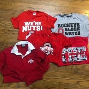 Ohio State Shirts (Lot of 5 + 1) Small